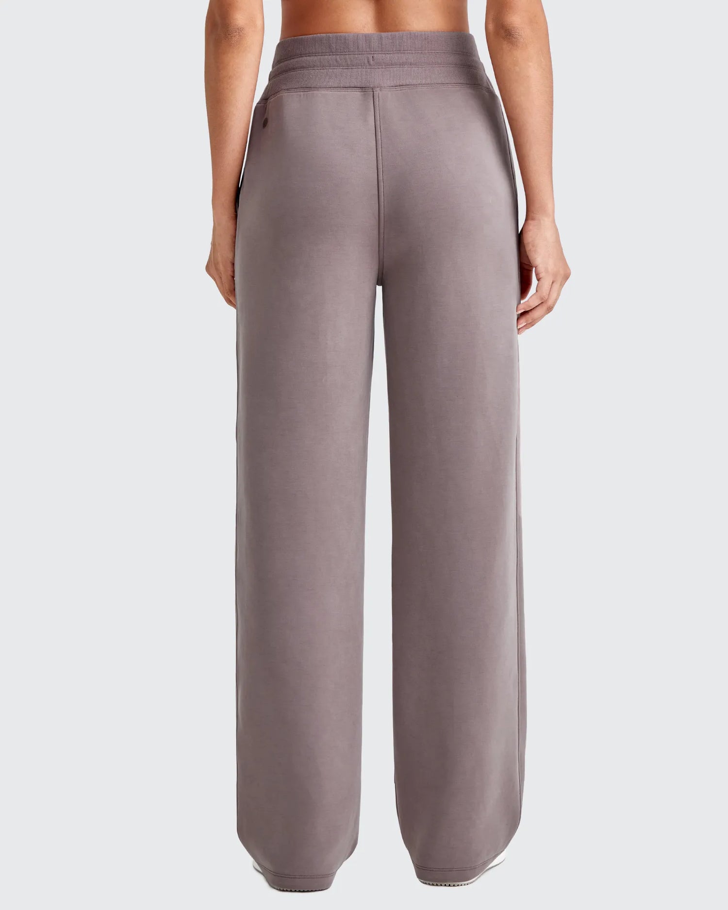 Smoofit Elastic Waistband Drawstring Wide Leg Sweatpants