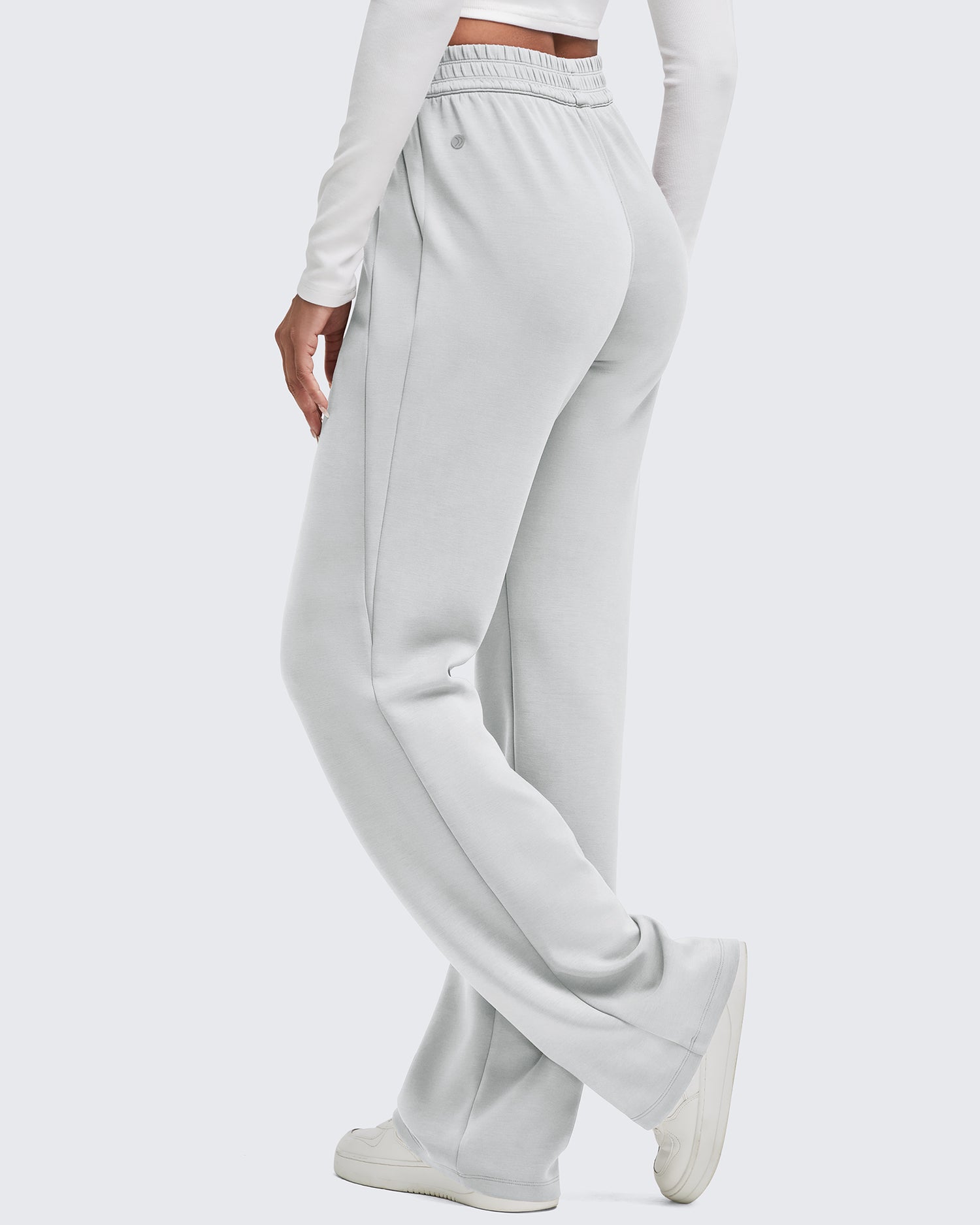 Smoofit Elastic-Waist Wide Leg Sweatpants 31''