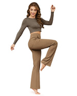 G4Free Activewear - Fleece Lined High-Waist Flare Work Pants -GF23A192AA-S-GF23A167AA-S-GF23A193AA-S-GF23A192AB-M-GF23A167AB-M