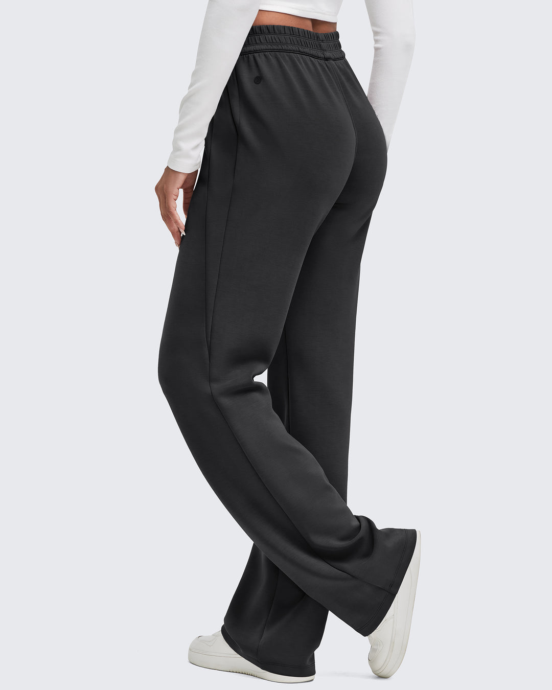 Smoofit Elastic-Waist Wide Leg Sweatpants 27''