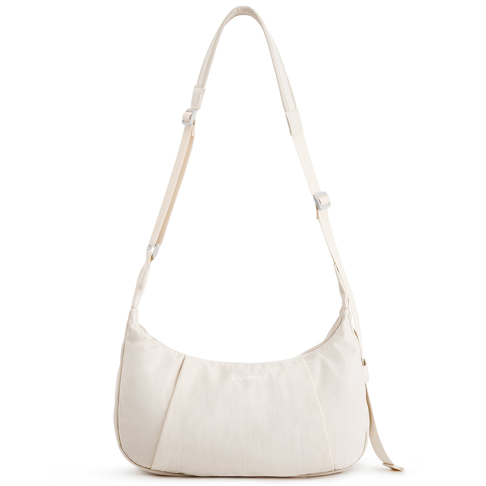G4Free G4Free Women Crescent Purse Crossbody Shoulder Handbag #Pink-Beige-Black