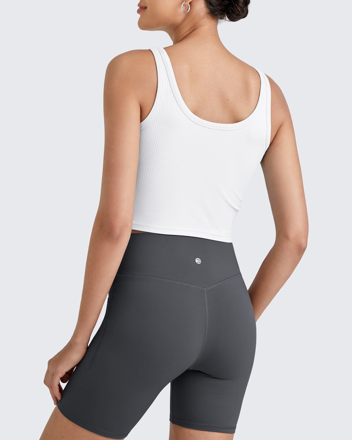 G4Free Activewear Ribbed Slim Workout Tank Crop Tops 