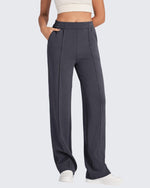 G4free Smoofit High-Waist Elastic Wide Leg Pants 