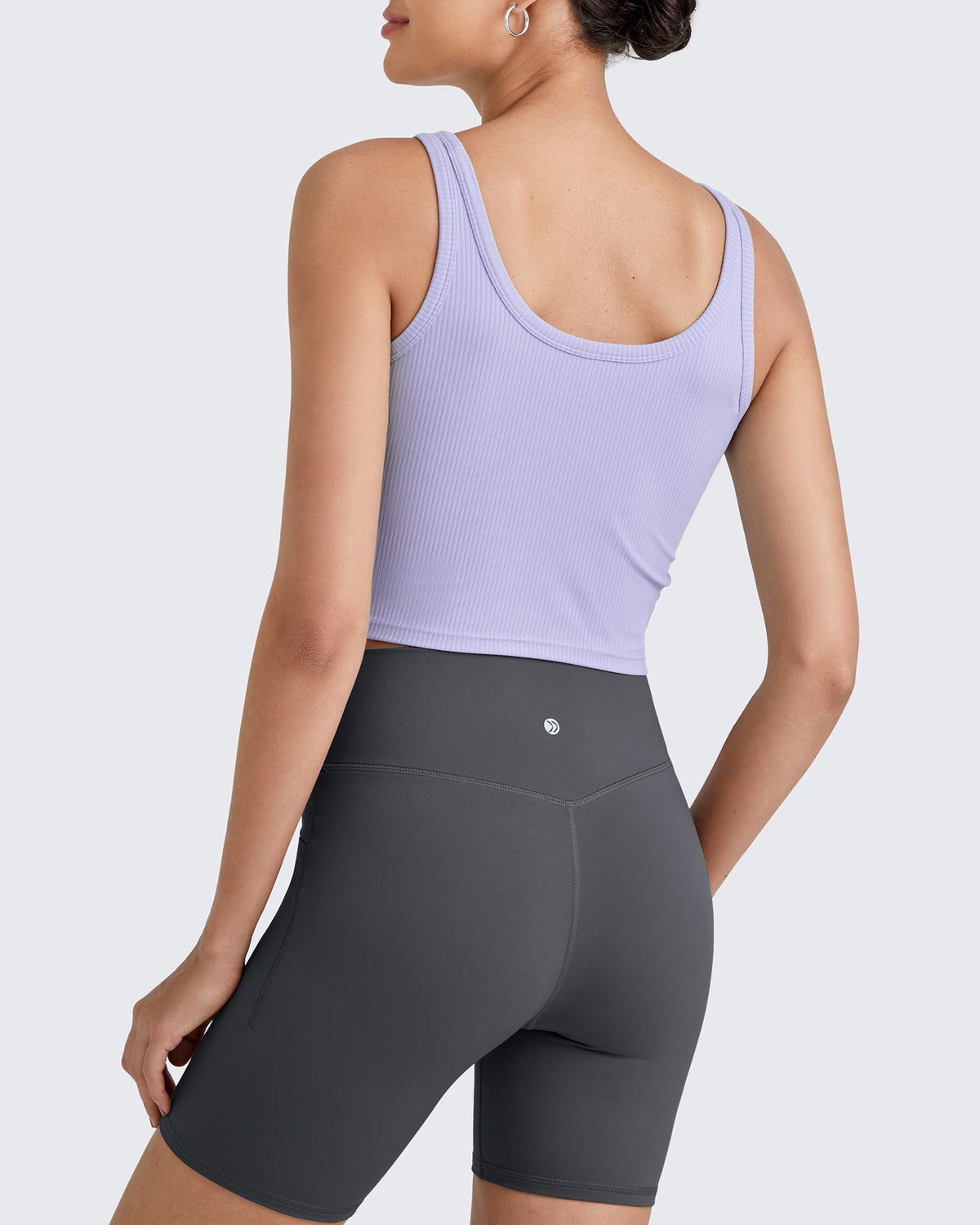 G4Free Activewear Ribbed Slim Workout Tank Crop Tops 