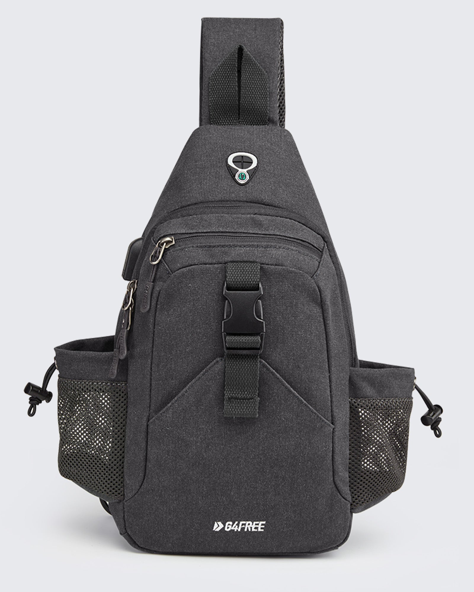 G4Free Anti-Theft Canvas Sling Bag with USB Port