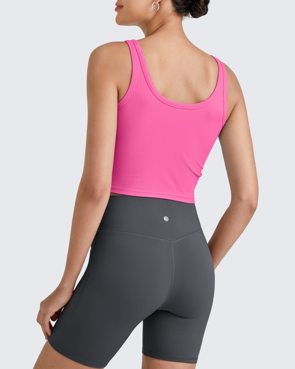 G4Free Activewear Ribbed Slim Workout Tank Crop Tops 
