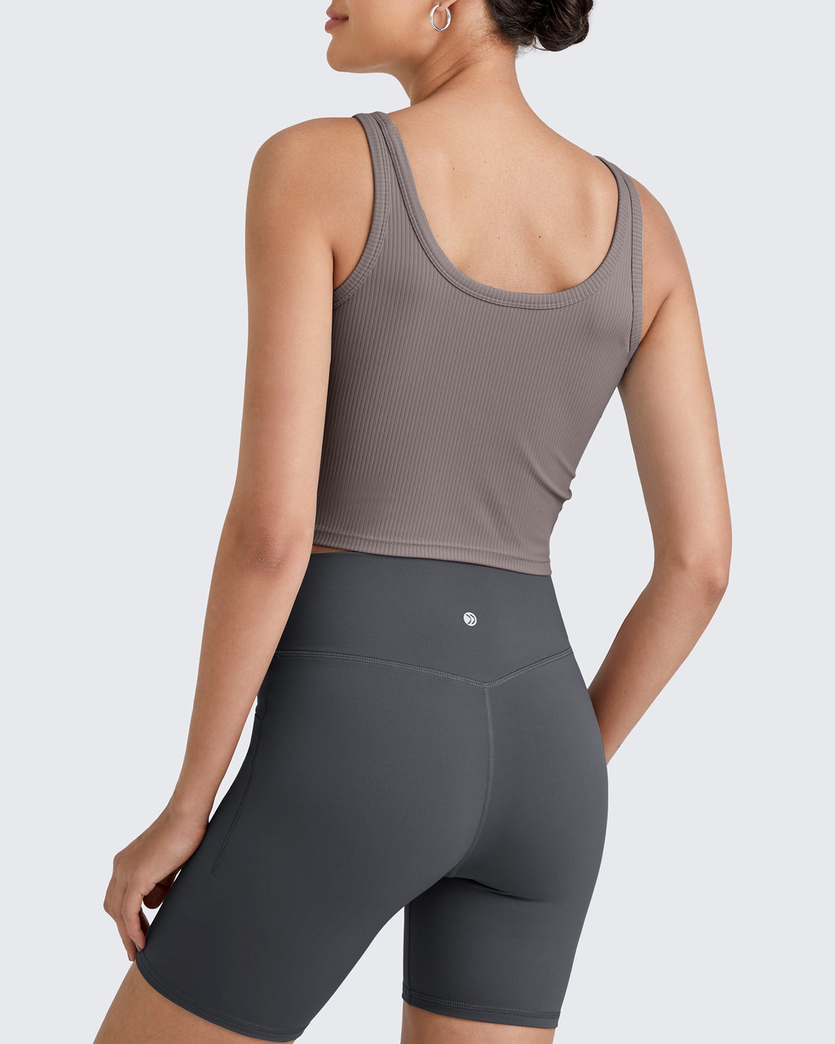 G4Free Activewear Ribbed Slim Workout Tank Crop Tops 
