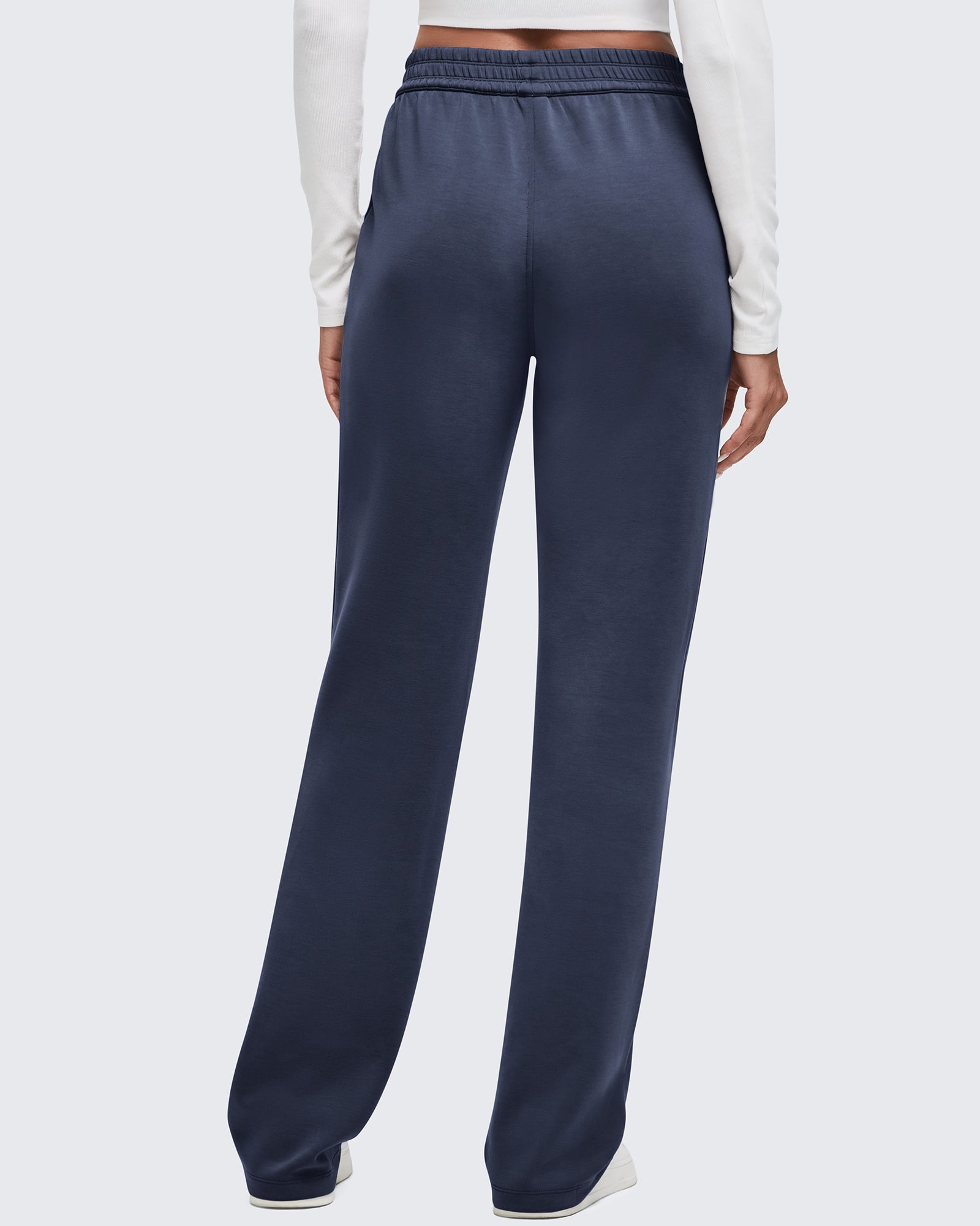 Smoofit Elastic-Waist Wide Leg Sweatpants 31'' – G4Free Smoofit Elastic-Waist Wide Leg Sweatpants 31'' – G4Free