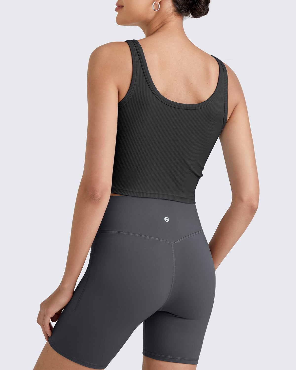 G4Free Activewear Ribbed Slim Workout Tank Crop Tops 