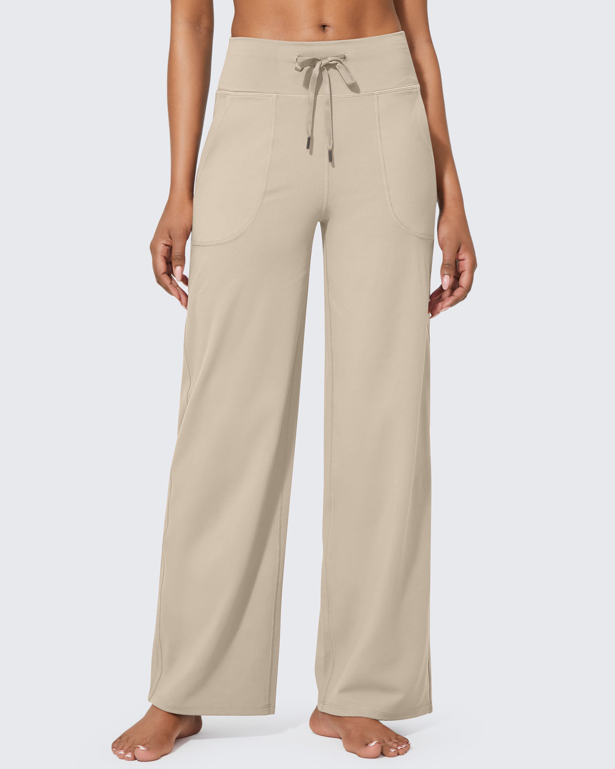G4Free Activewear Business Casual High-Waist Wide Leg Pants 31 
