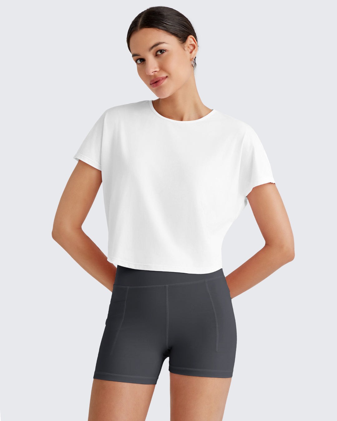 G4Free Activewear Lightbreeze Batwing Sleeve Workout Tops 