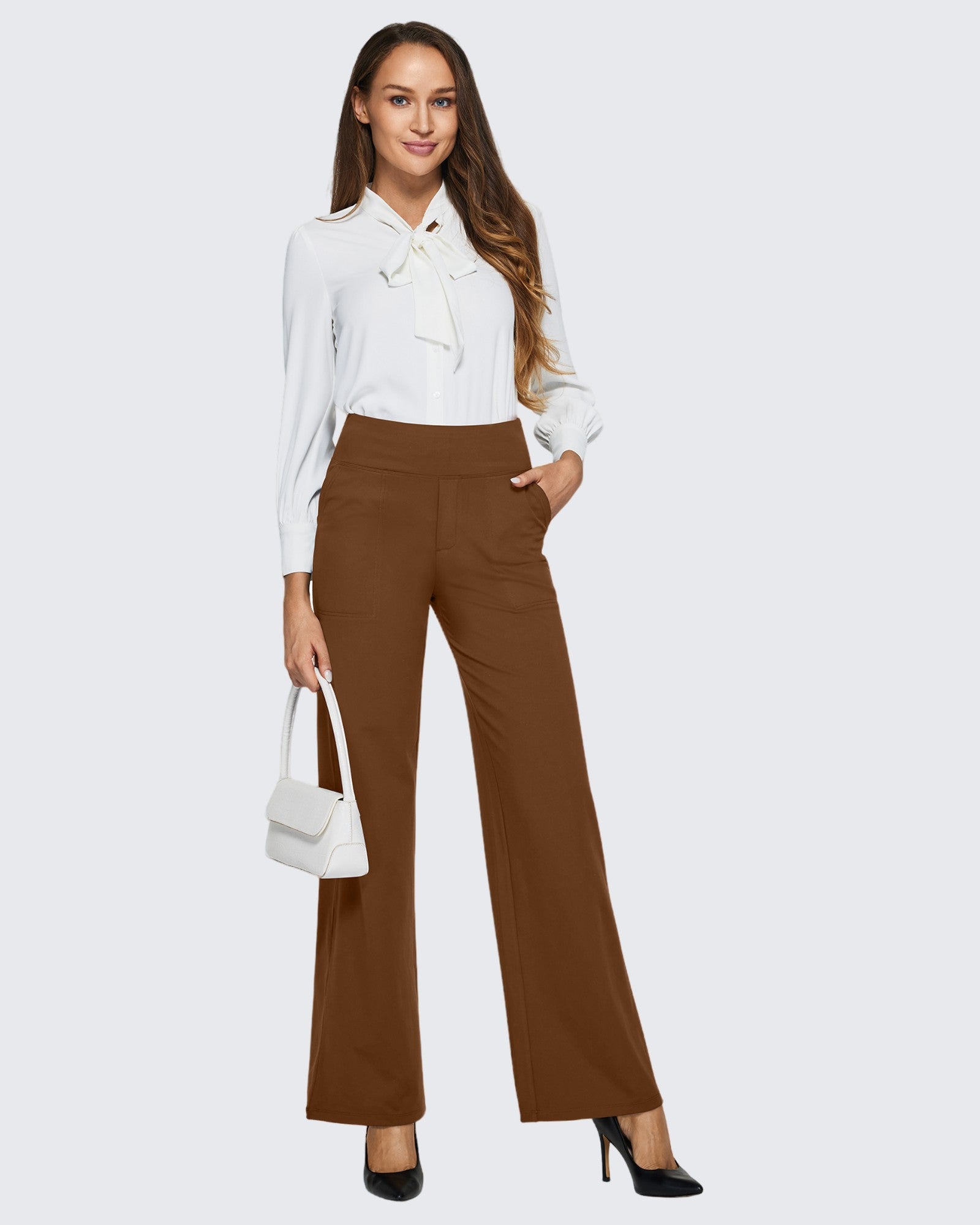 G4free Loose High-Rise Business Casual Pants 