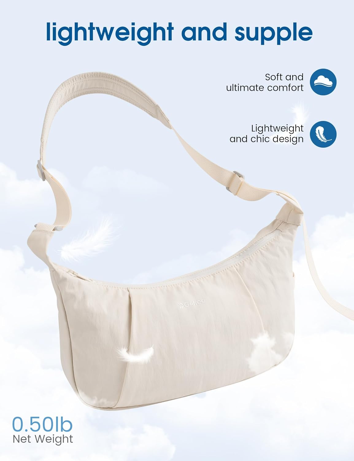 G4Free G4Free Women Crescent Purse Crossbody Shoulder Handbag 