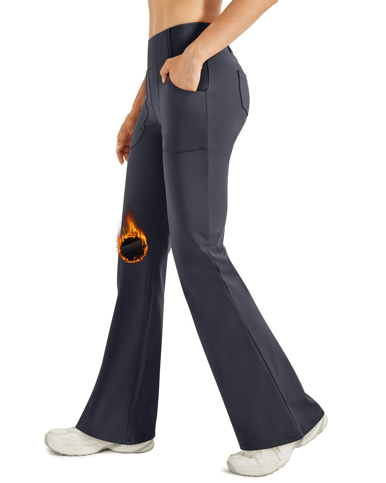 Dress Pants Women Women's Tummy Control Dress Pants Bootcut Yoga