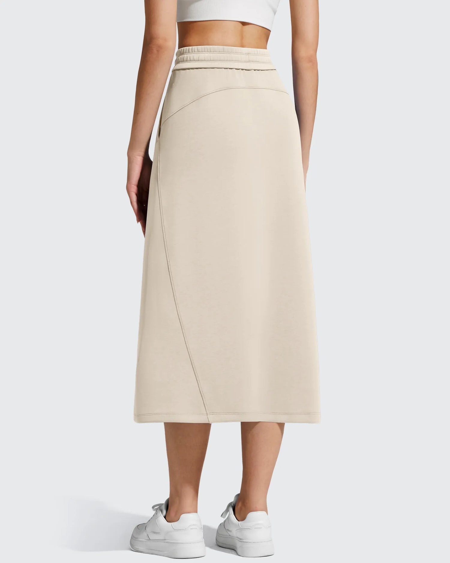 Smoofit Midi Drawstring A-line Maxi Long Skirt