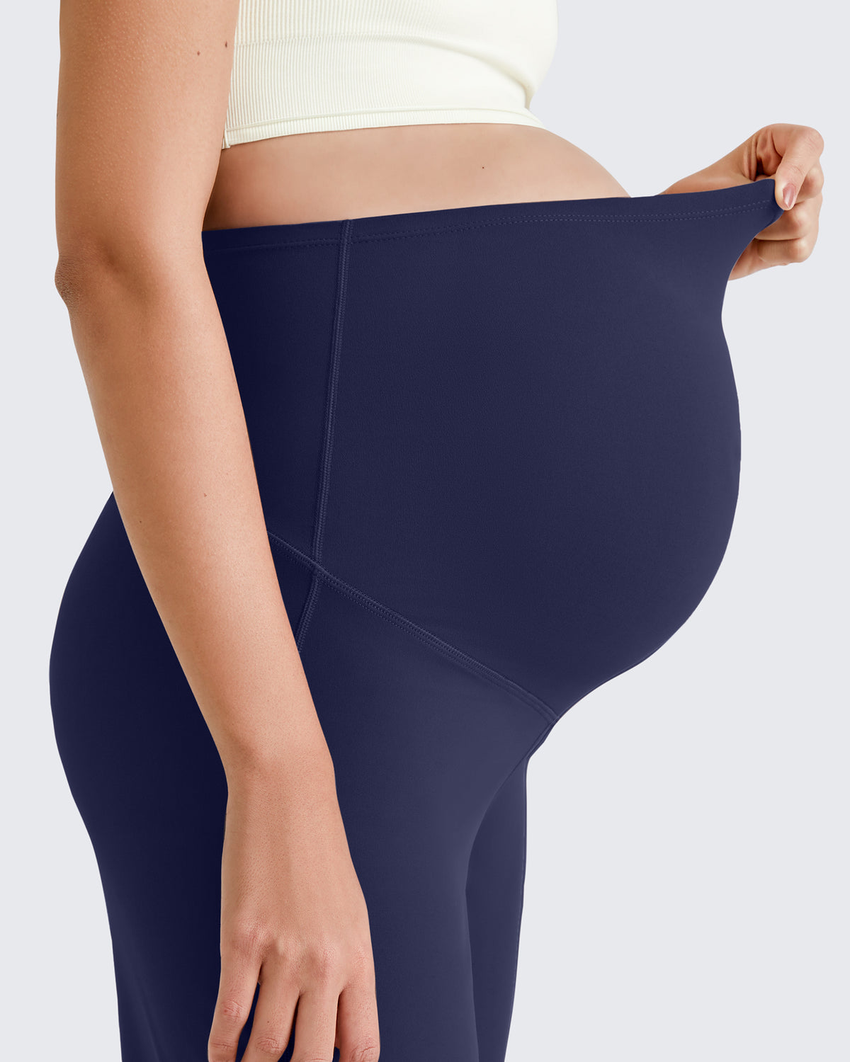 G4Free Activewear BareFeel Maternity Wide Leg Dress Pants 