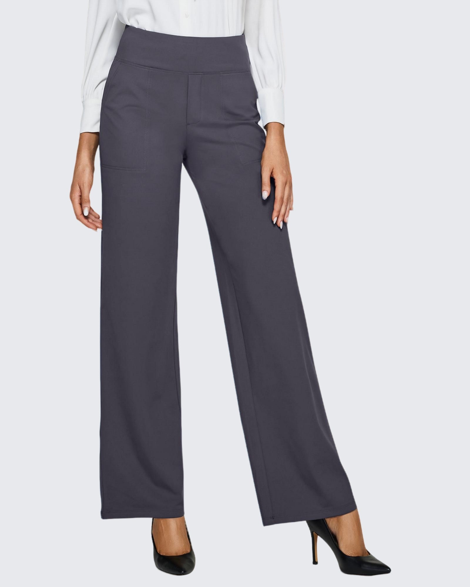 G4free Loose High-Rise Business Casual Pants 