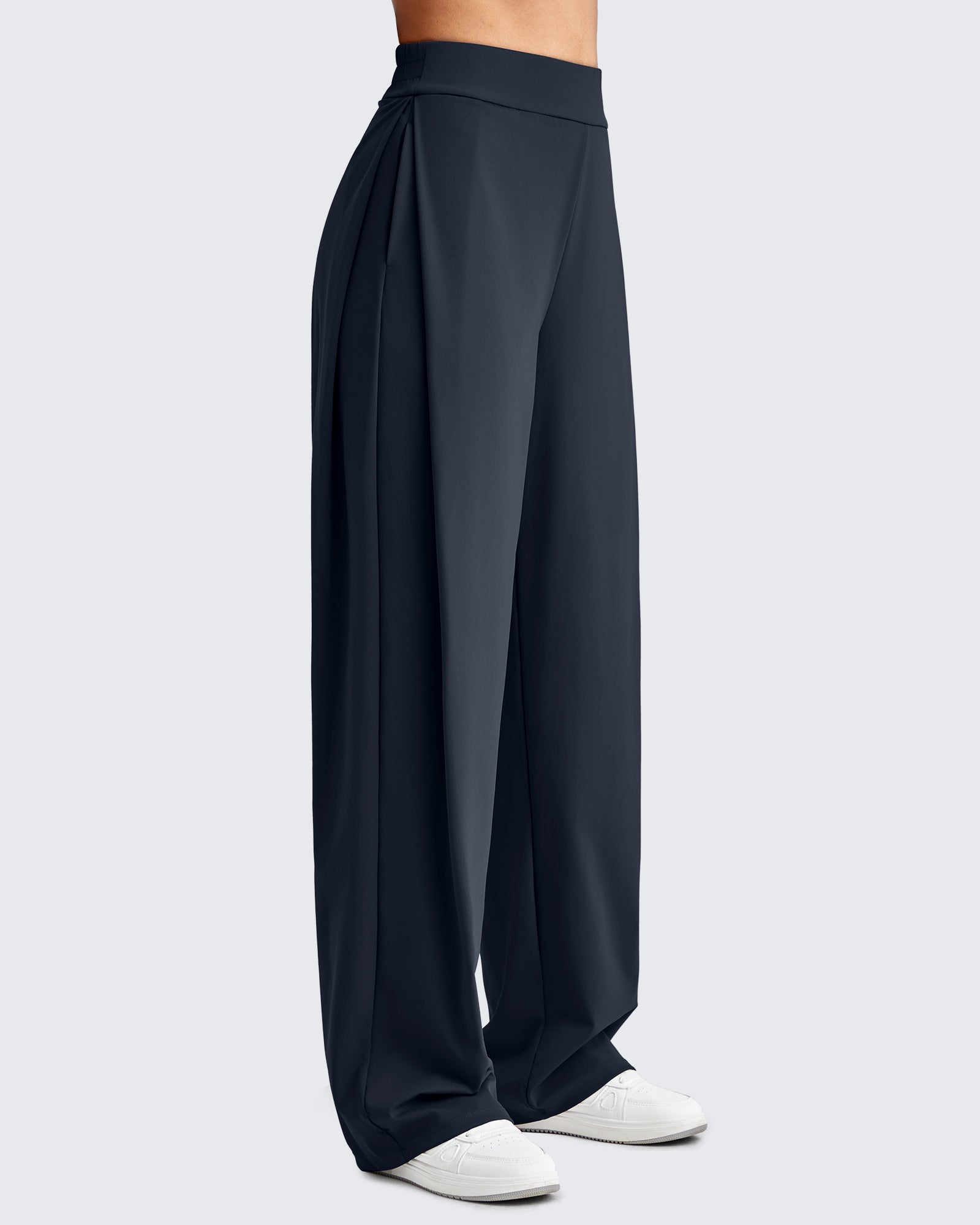 G4Free Activewear ShiftReady High Waisted Wide Leg Dress Trousers 
