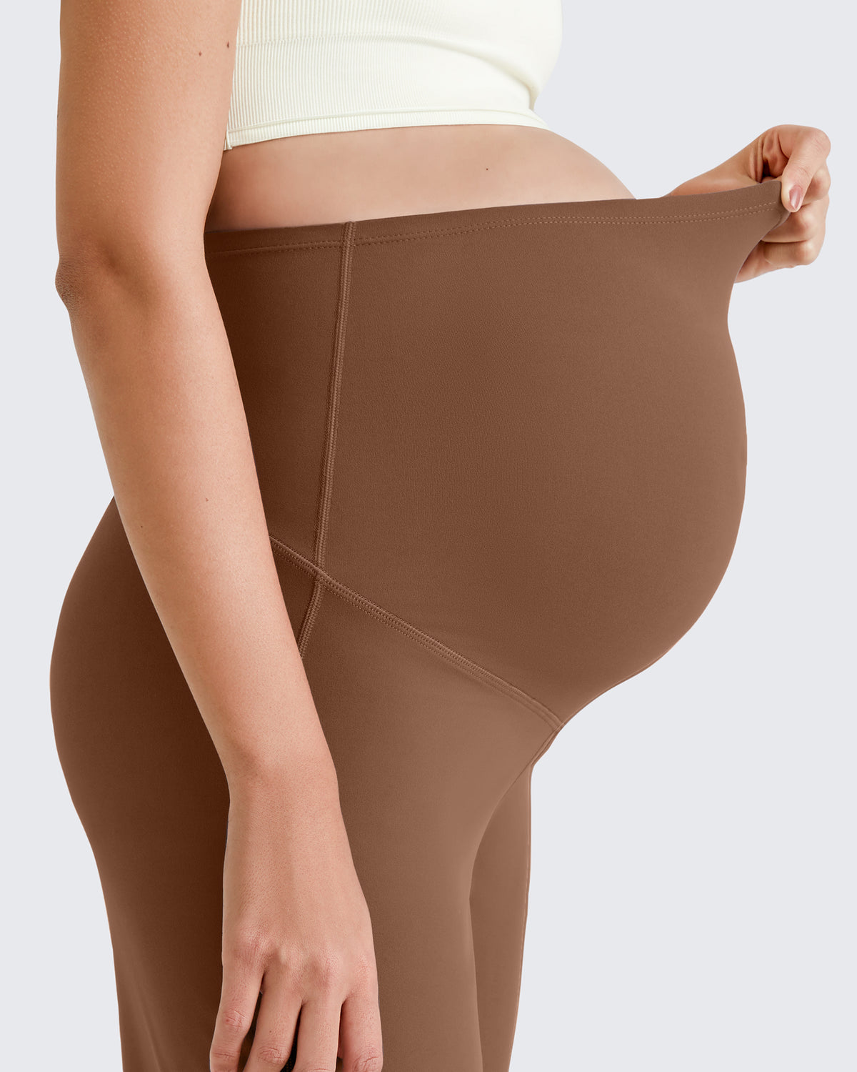 G4Free Activewear BareFeel Maternity Wide Leg Dress Pants 