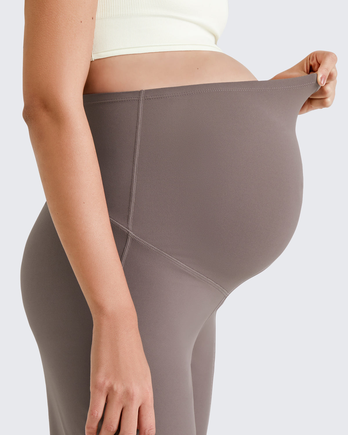 G4Free Activewear BareFeel Maternity Wide Leg Dress Pants 
