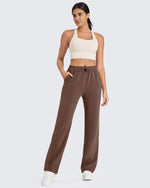 G4Free Activewear Smoofit Mid-Waist Wide Leg Sweatpants 