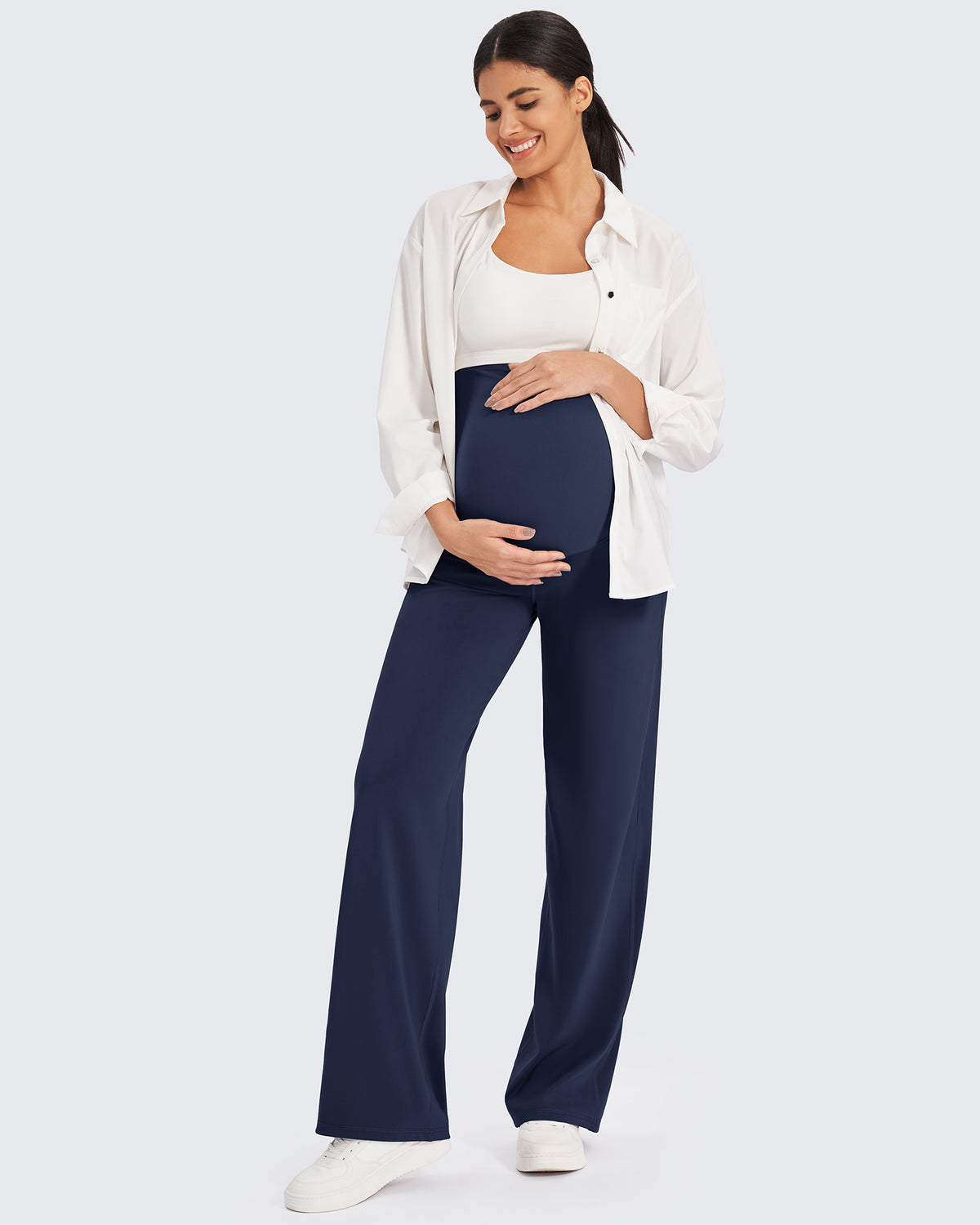 G4Free Activewear - Maternity Stretch Wide Leg Pants -GF24J289AA-S-GF24J290AA-S-GF24J291AA-S-GF24J289AB-M-GF24J290AB-M