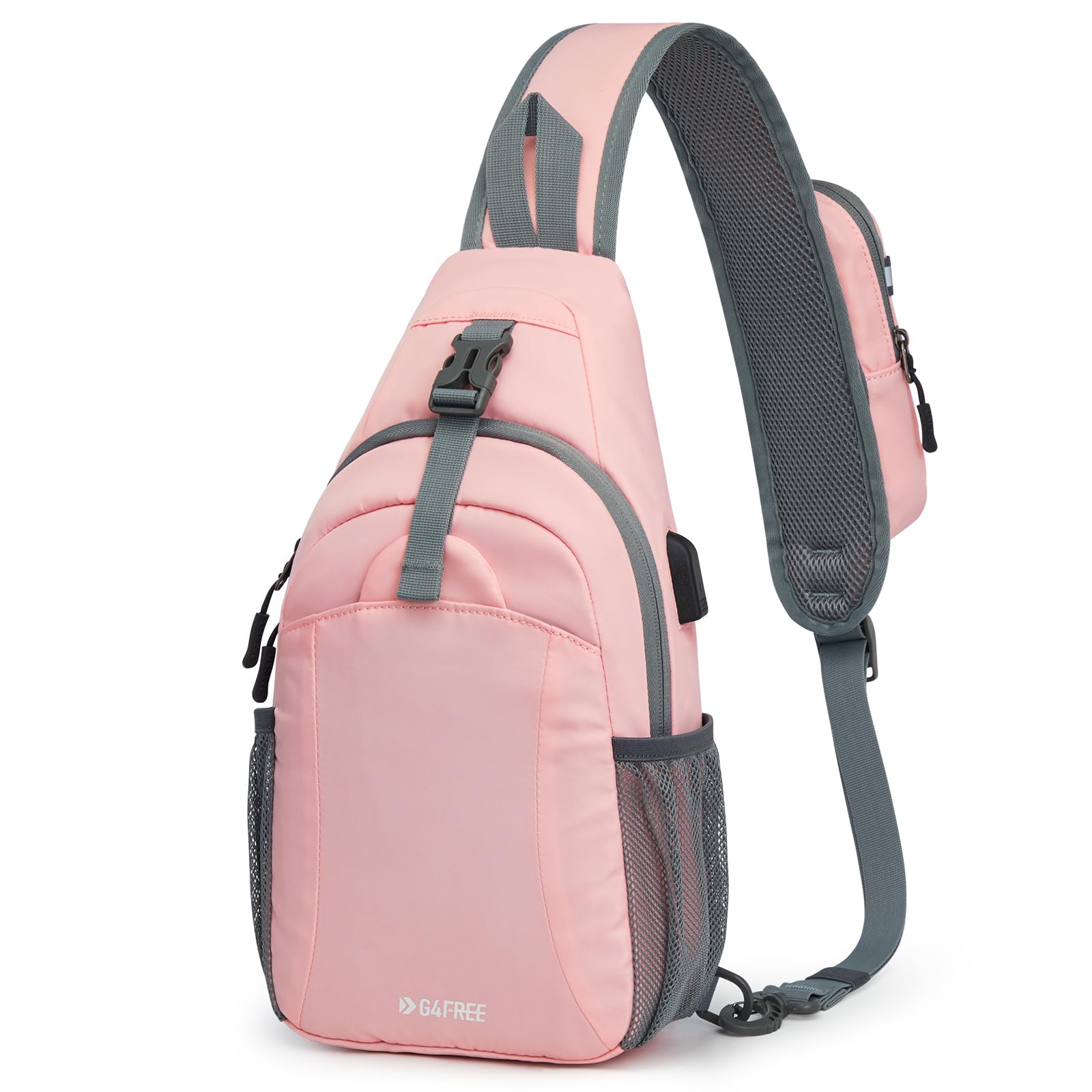 G4Free G4Free RFID Crossbody Sling Backpack with USB Charging Port 