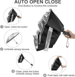 G4Free G4Free 42/46/54/62 Inch 10 Ribs Windproof for Rain Double Canopy Auto Umbrella 