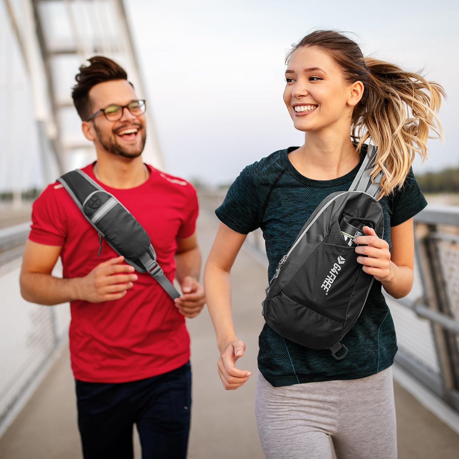 G4Free G4Free Sling Bag RFID Blocking Lightweight Crossbody Backpack 