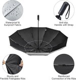 G4Free G4Free 42/46/54/62 Inch 10 Ribs Windproof for Rain Double Canopy Auto Umbrella 