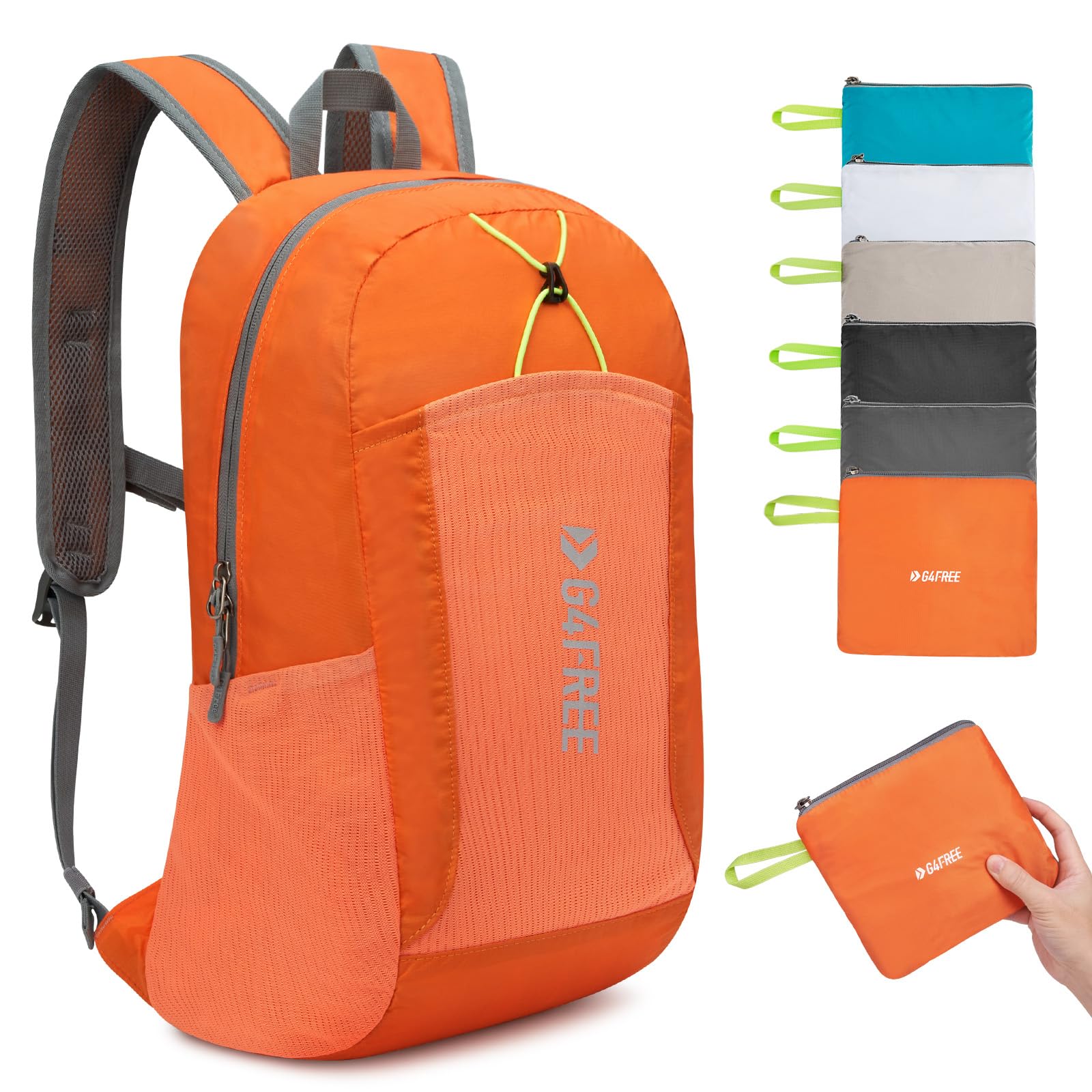 G4Free G4Free 24L Small Packable Water Resistant Hiking Travel Backpack 