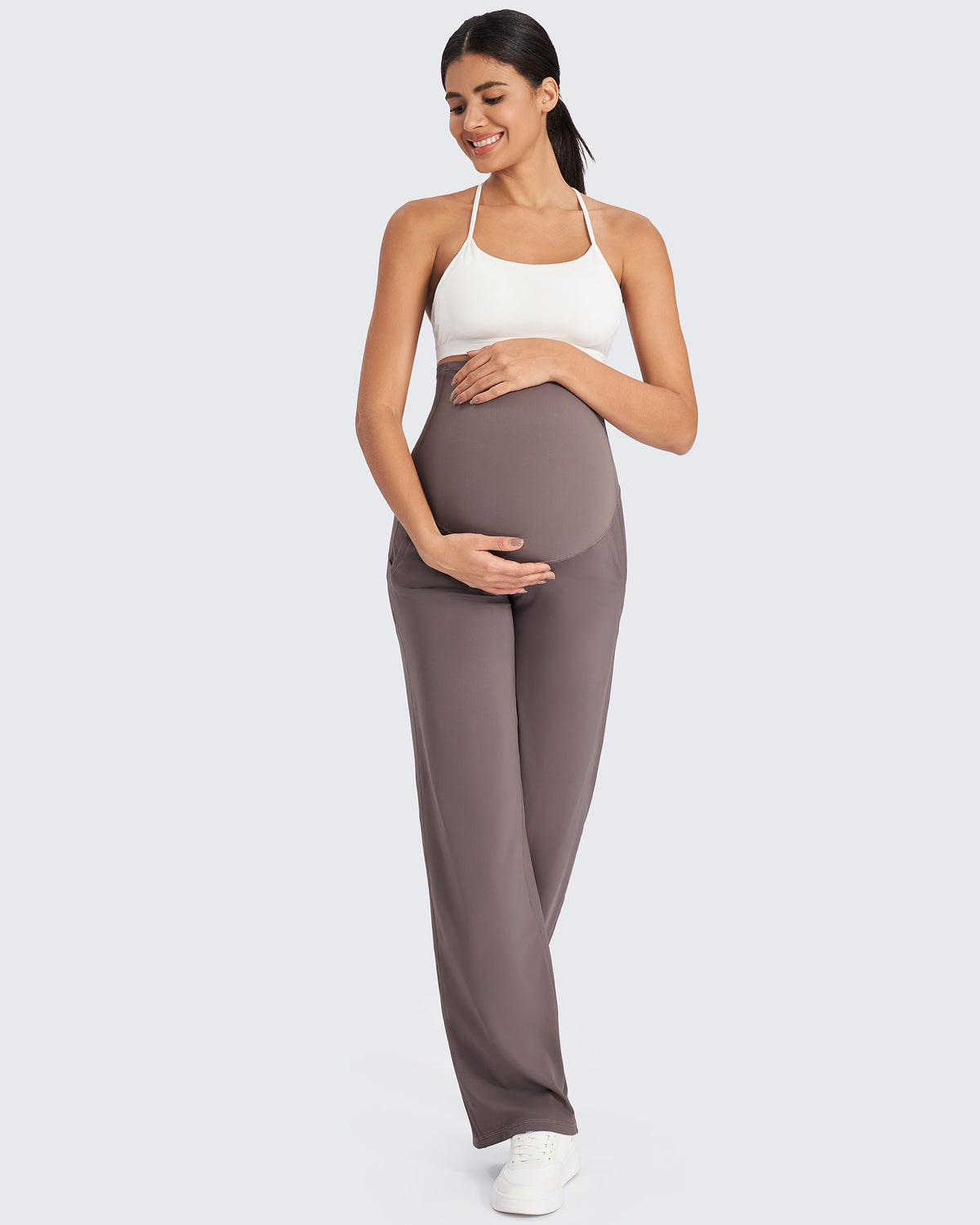 G4Free Activewear - Maternity Stretch Wide Leg Pants -GF24J289AA-S-GF24J290AA-S-GF24J291AA-S-GF24J289AB-M-GF24J290AB-M