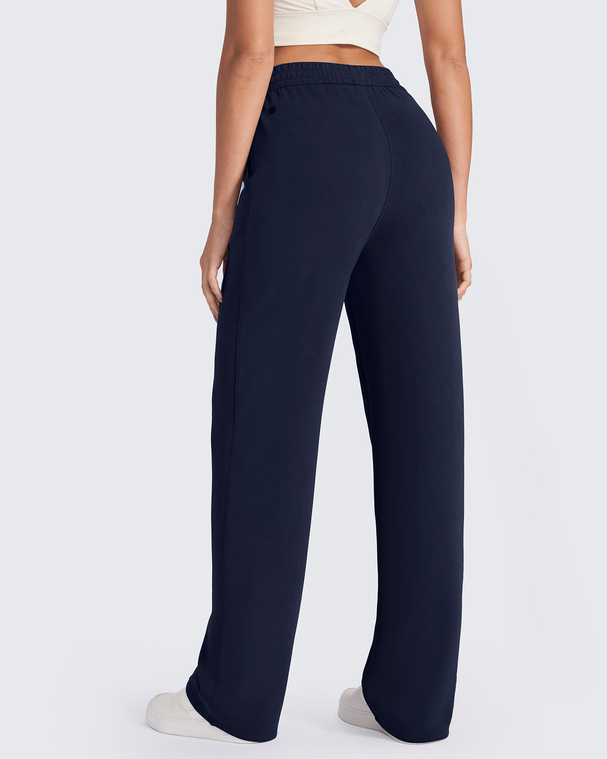 G4Free Activewear Smoofit Loose High-Rise Elastic Dressy Pants 