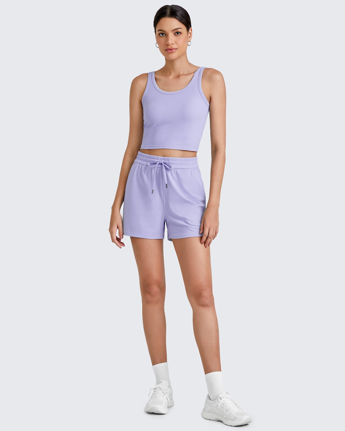 G4Free Activewear Ribbed Slim Workout Tank Crop Tops 
