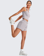 G4Free Activewear Quick Dry 2 in 1 Athletic Running Shorts 