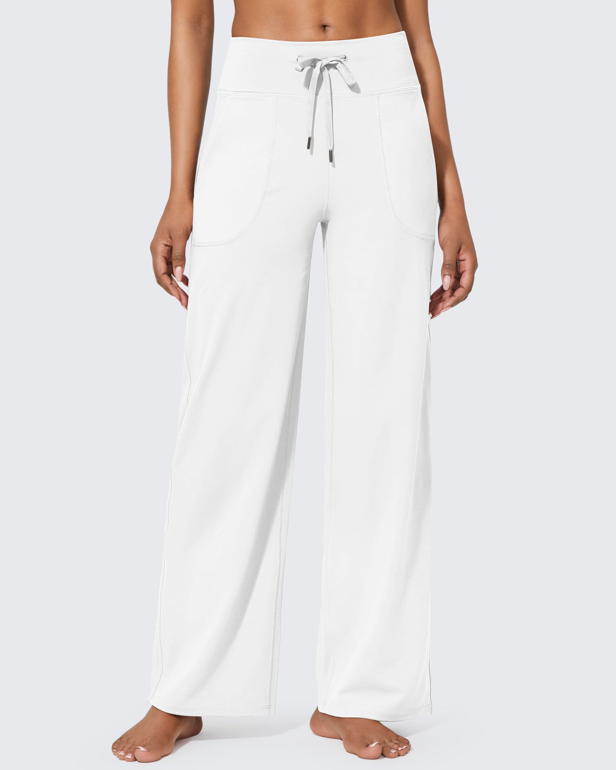 G4Free Activewear Business Casual High-Waist Wide Leg Pants 31 