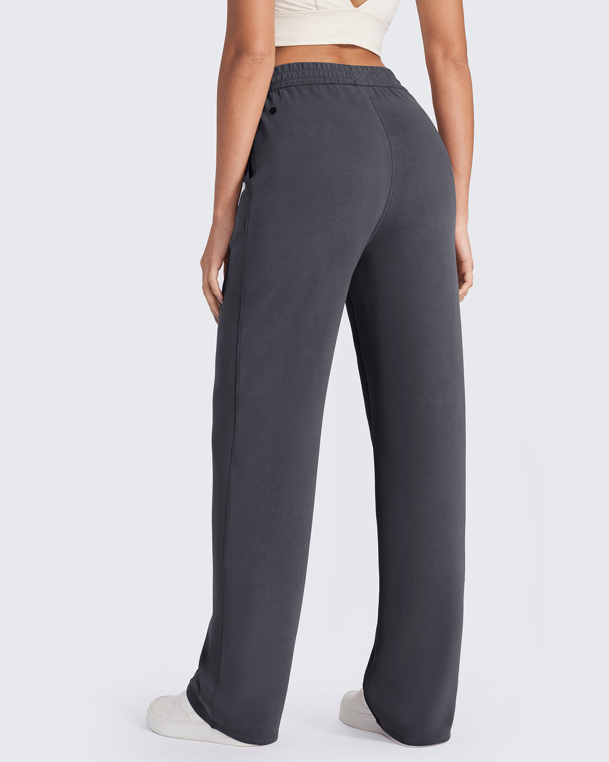 G4Free Activewear Smoofit Loose High-Rise Elastic Dressy Pants 