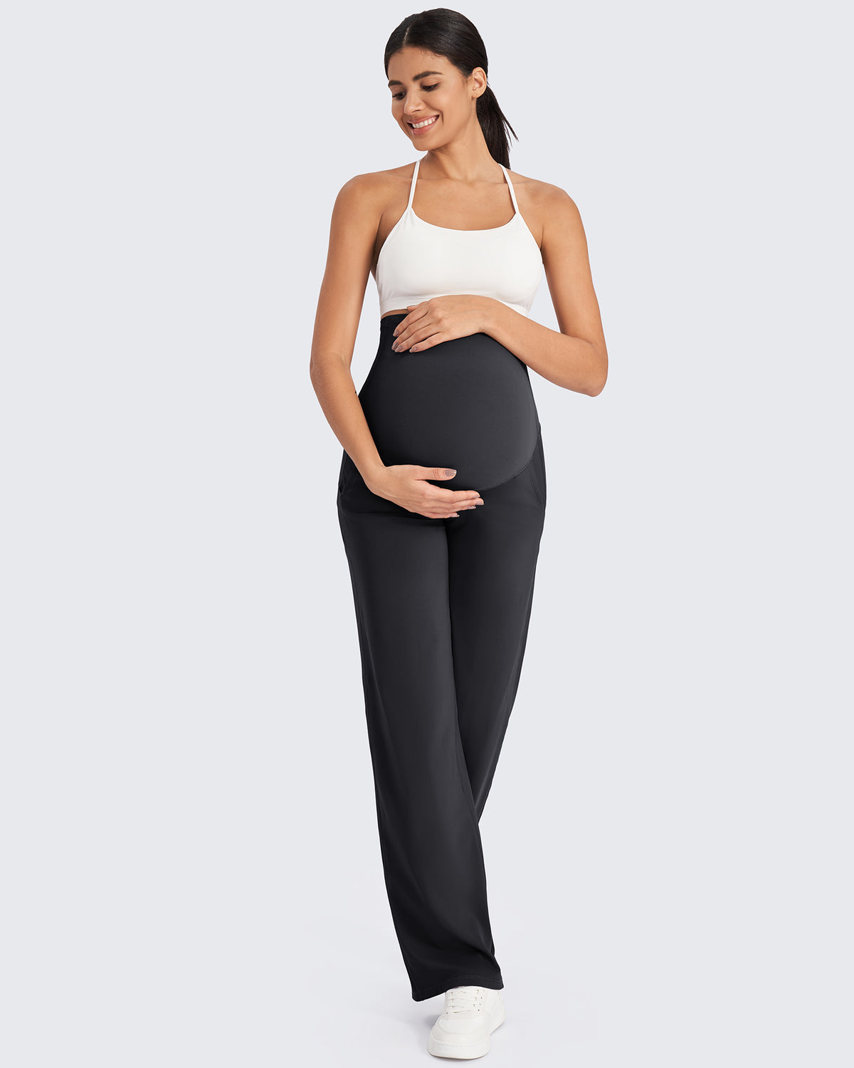 G4Free Activewear - Maternity Stretch Wide Leg Pants -GF24J289AA-S-GF24J290AA-S-GF24J291AA-S-GF24J289AB-M-GF24J290AB-M