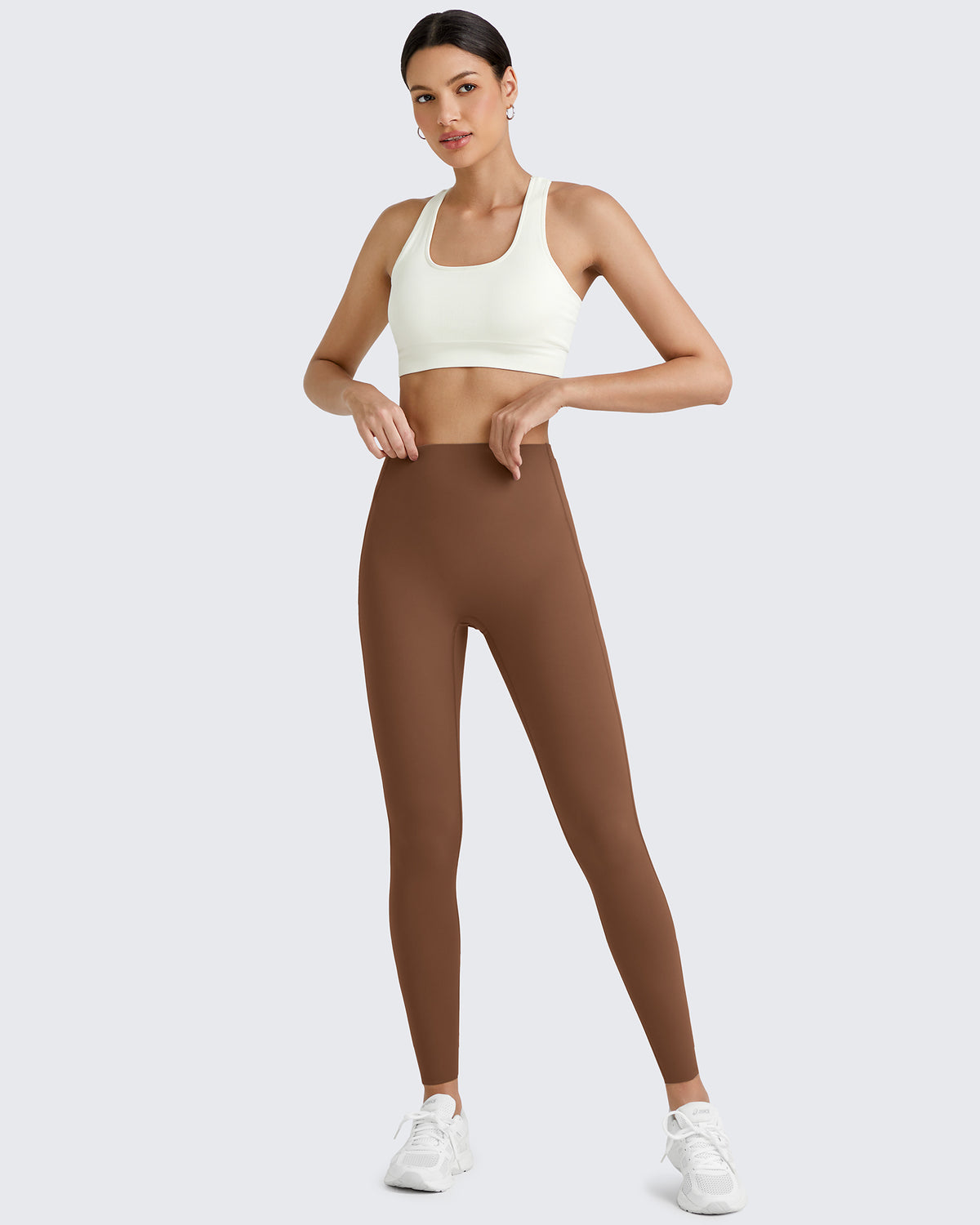 G4Free Activewear BareFeel Seamless Waistband Yoga Leggings 