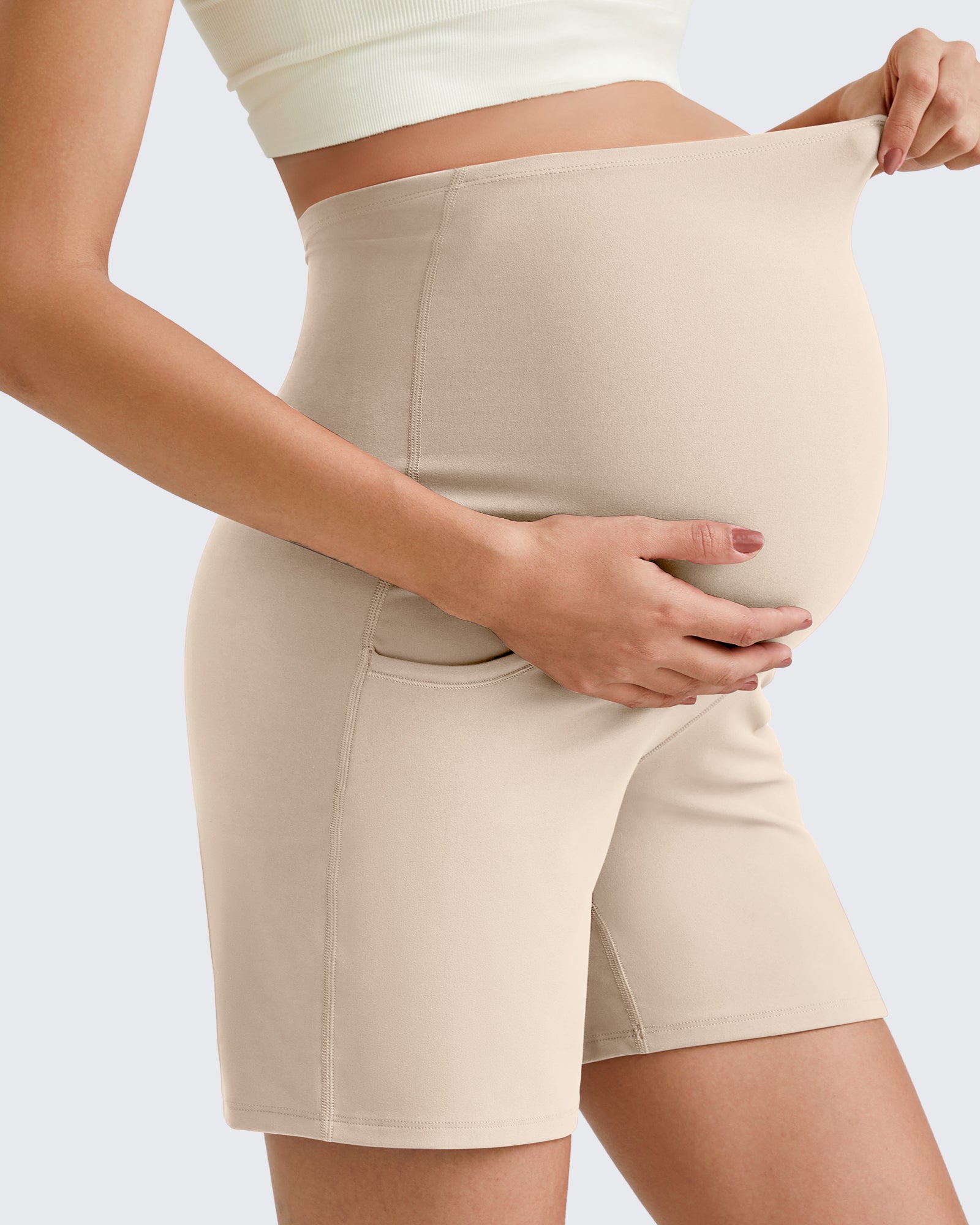 BareFeel Pregnancy Belly Workout Shorts 