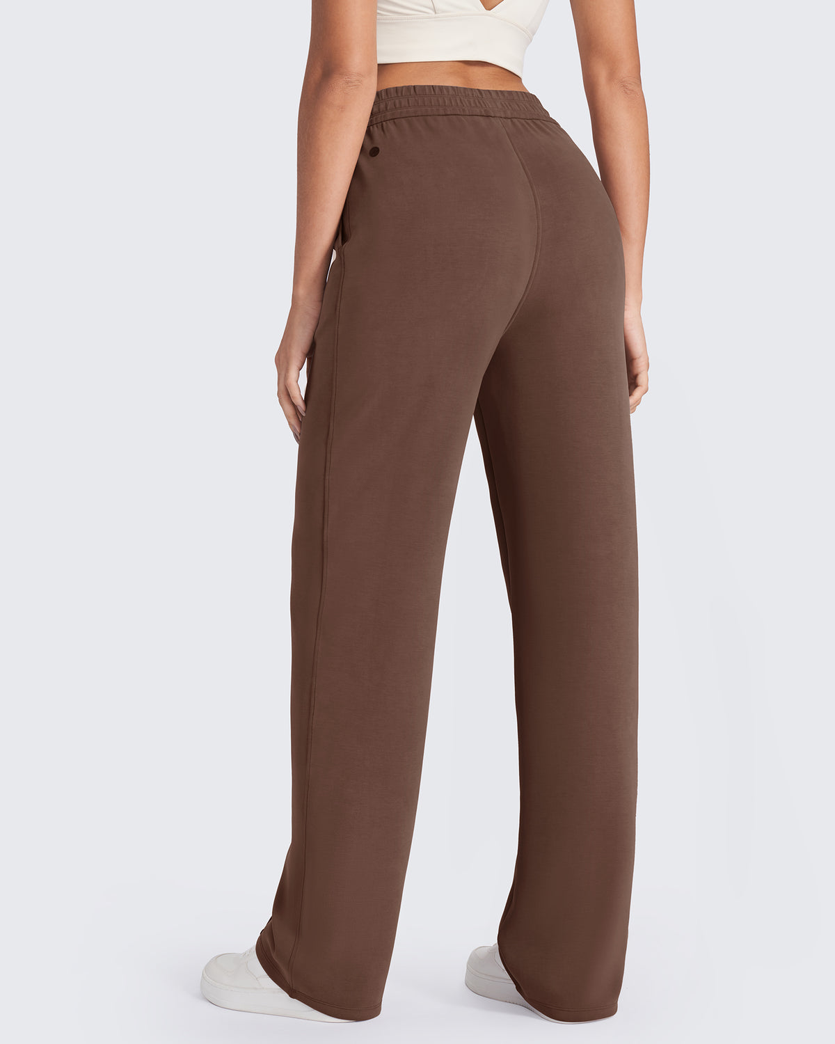 G4Free Activewear Smoofit Loose High-Rise Elastic Dressy Pants 