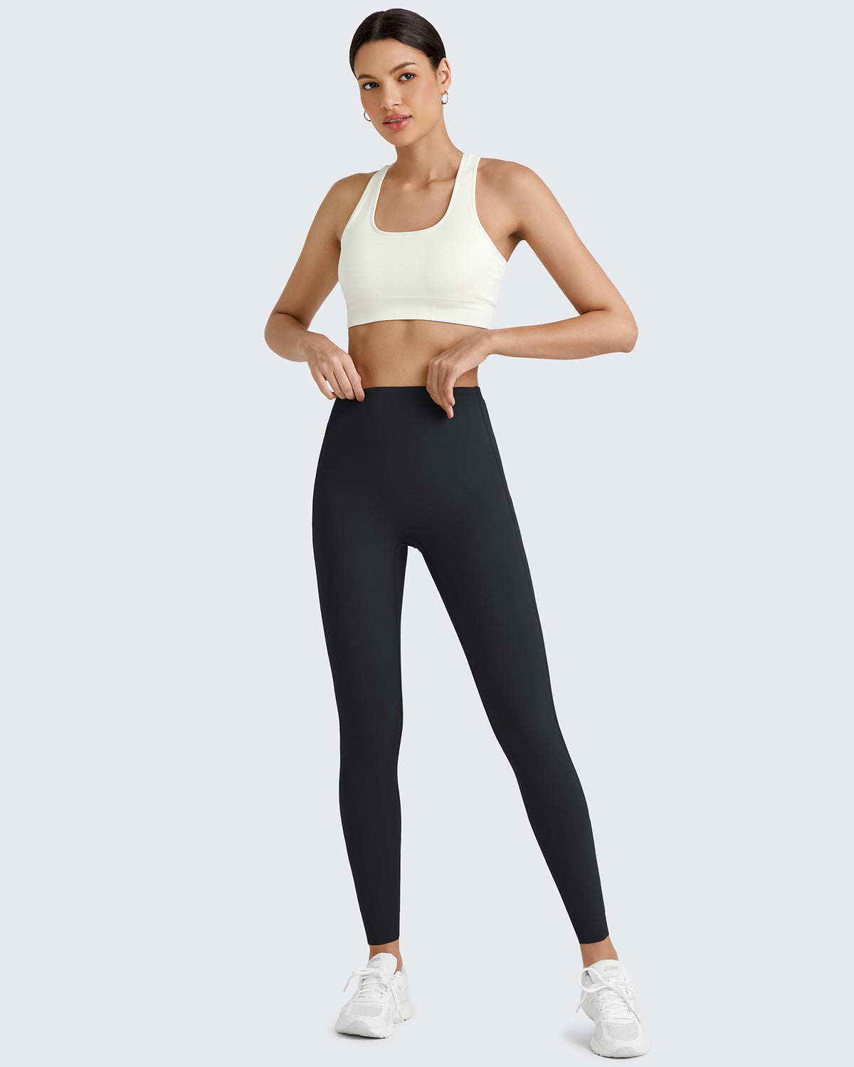 G4Free Activewear BareFeel Seamless Waistband Yoga Leggings 