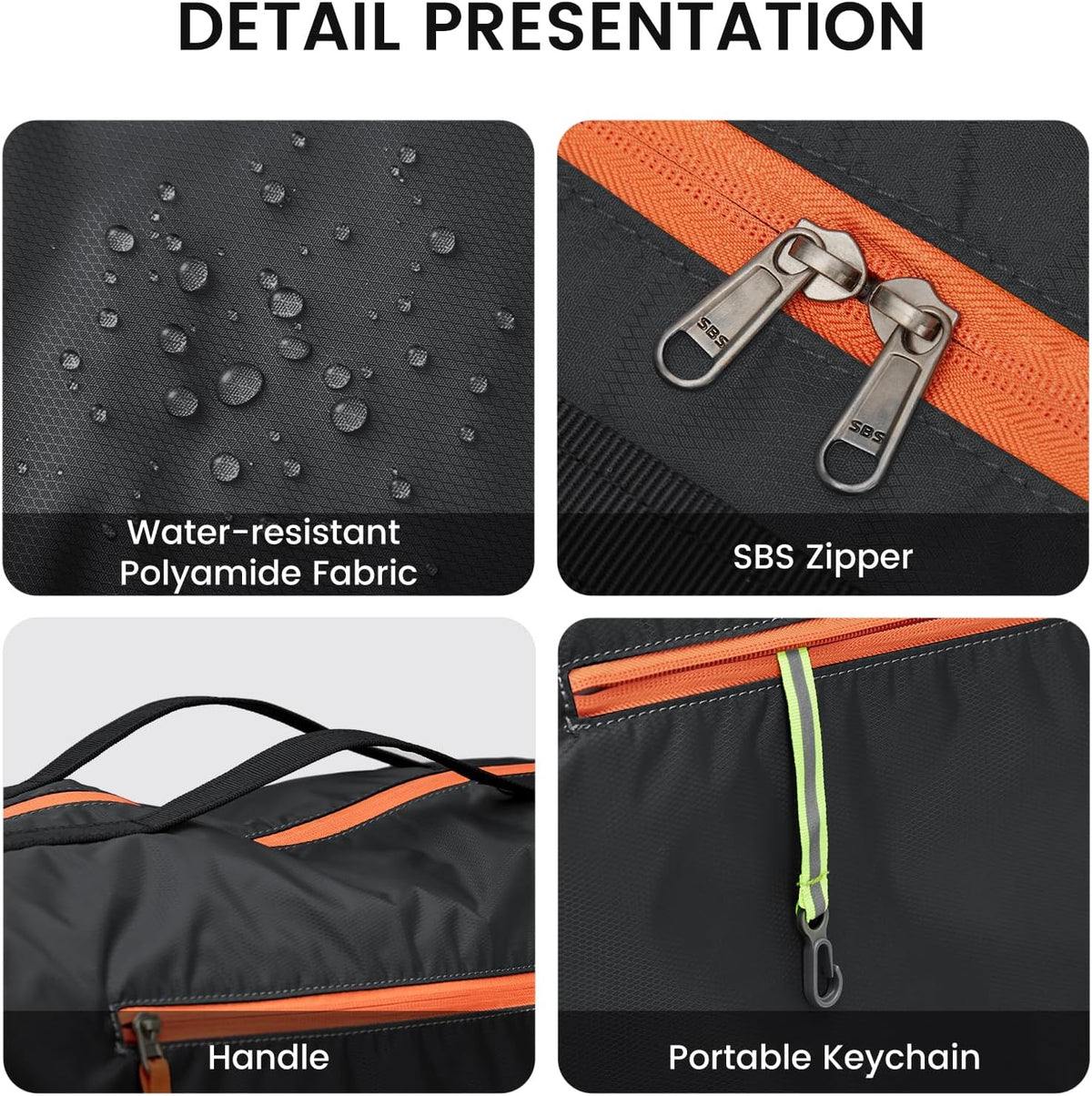 G4Free G4Free 40L Large Gym Wet Pocket  Duffel Bag 