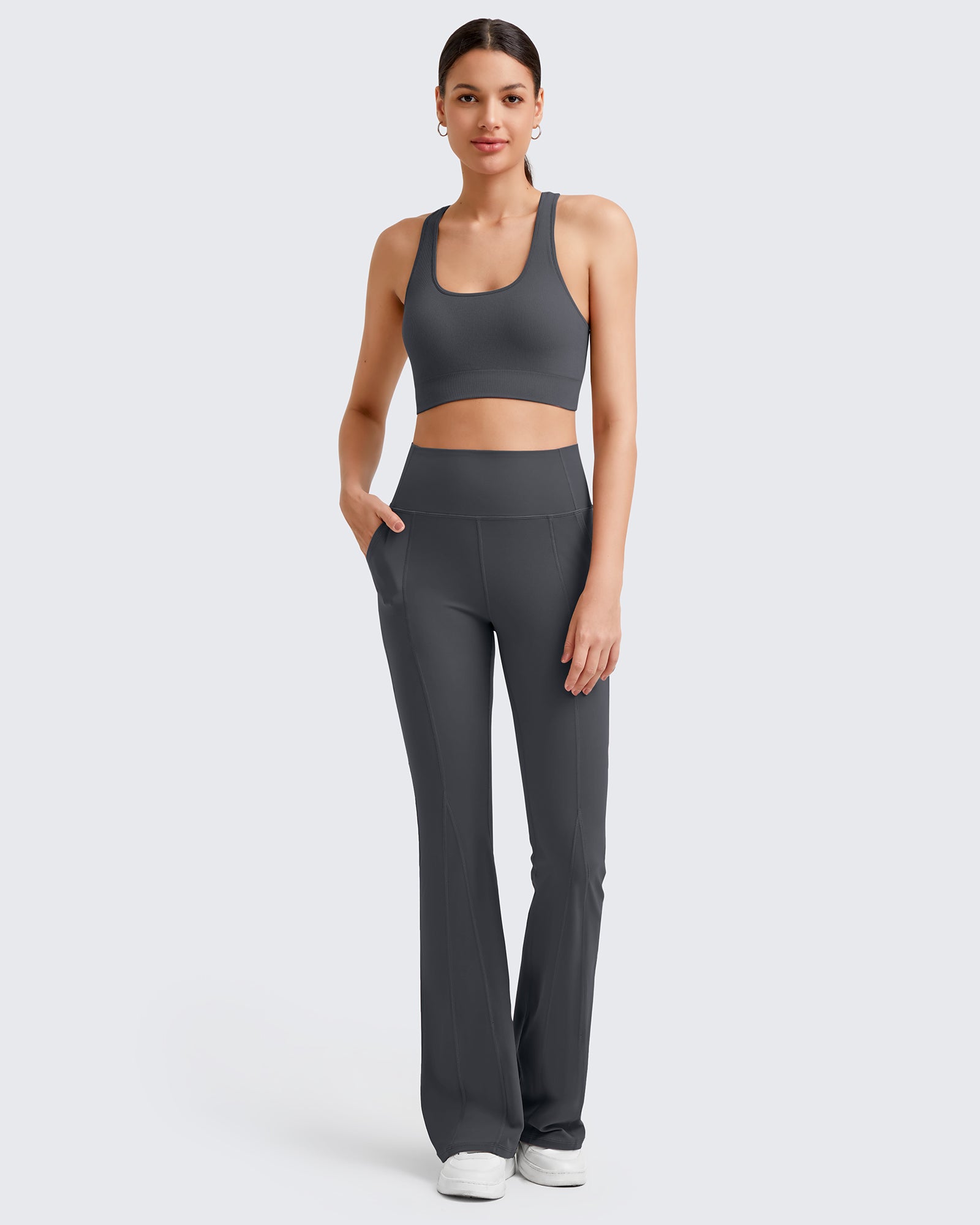 BareFeel High-Rise Flare Yoga Leggings Pants 