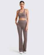 BareFeel High-Rise Flare Yoga Leggings Pants 