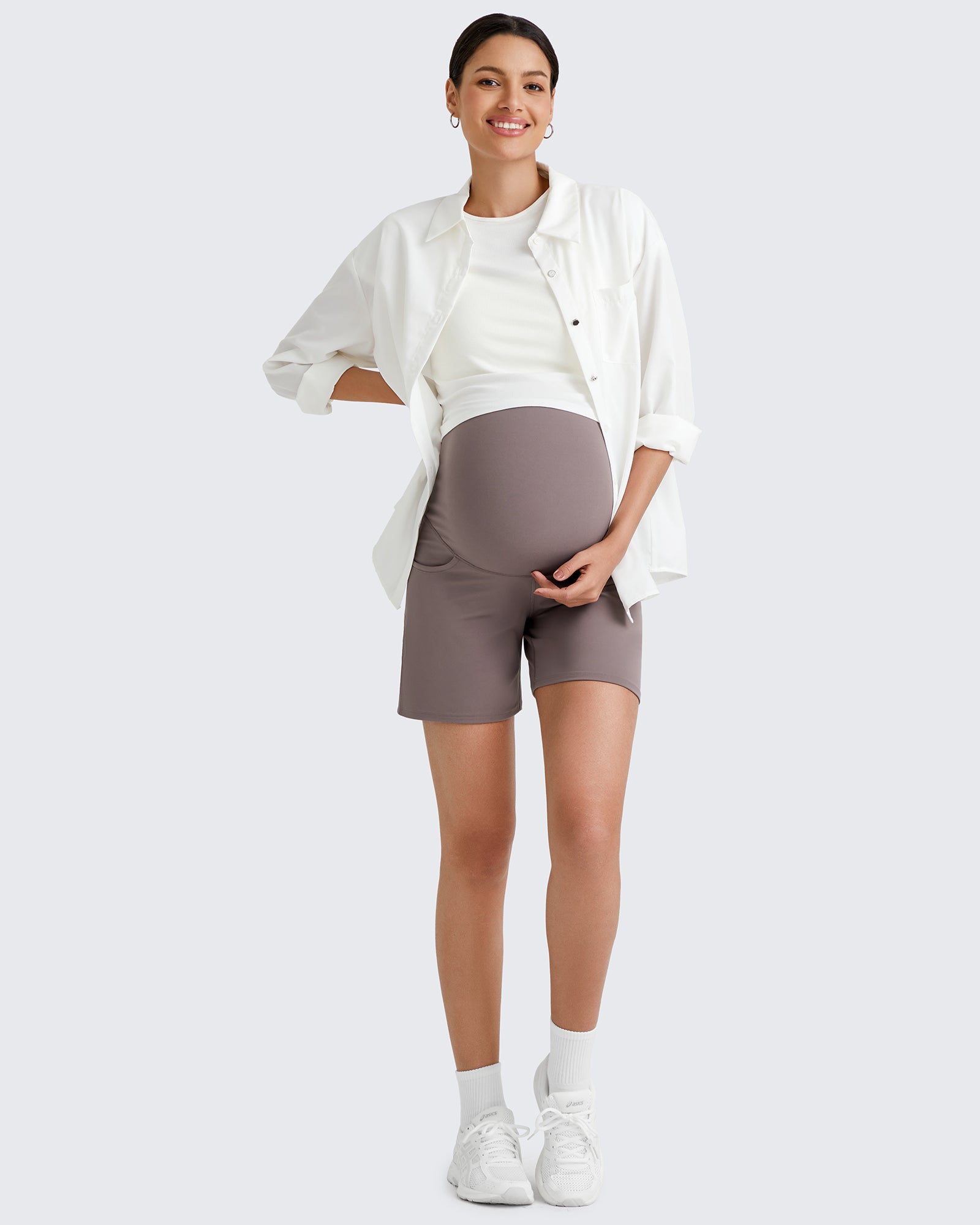 BareFeel Pregnancy Belly Workout Shorts 