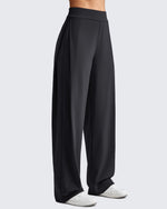 G4Free Activewear ShiftReady High Waisted Wide Leg Dress Trousers 
