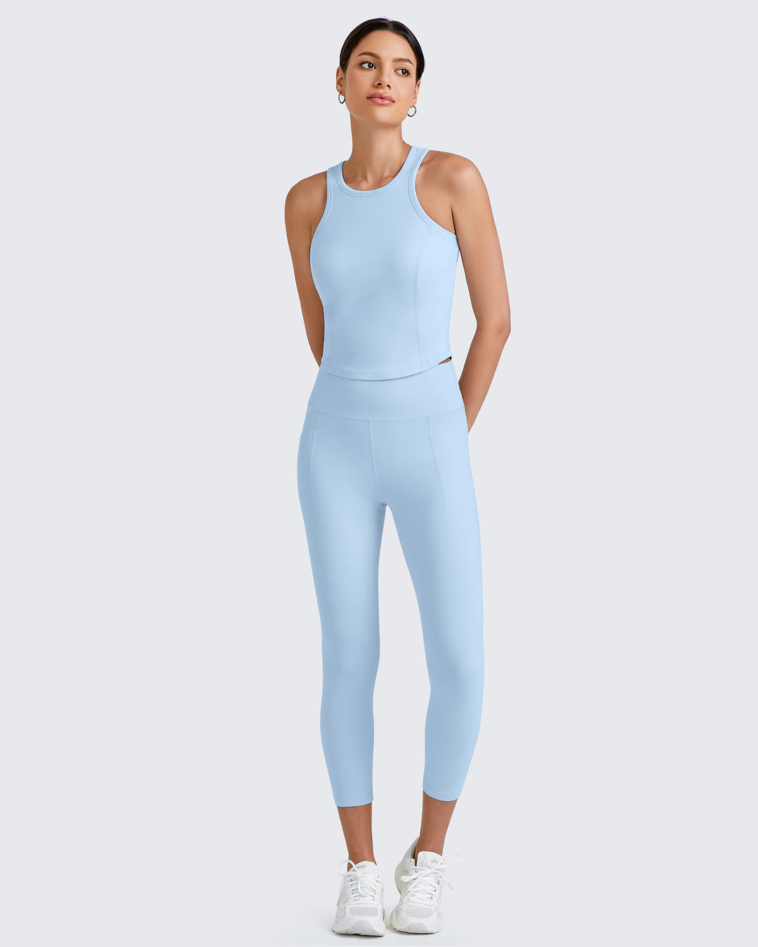 G4Free Activewear Barefeel Racerback Sport Bras Tank 