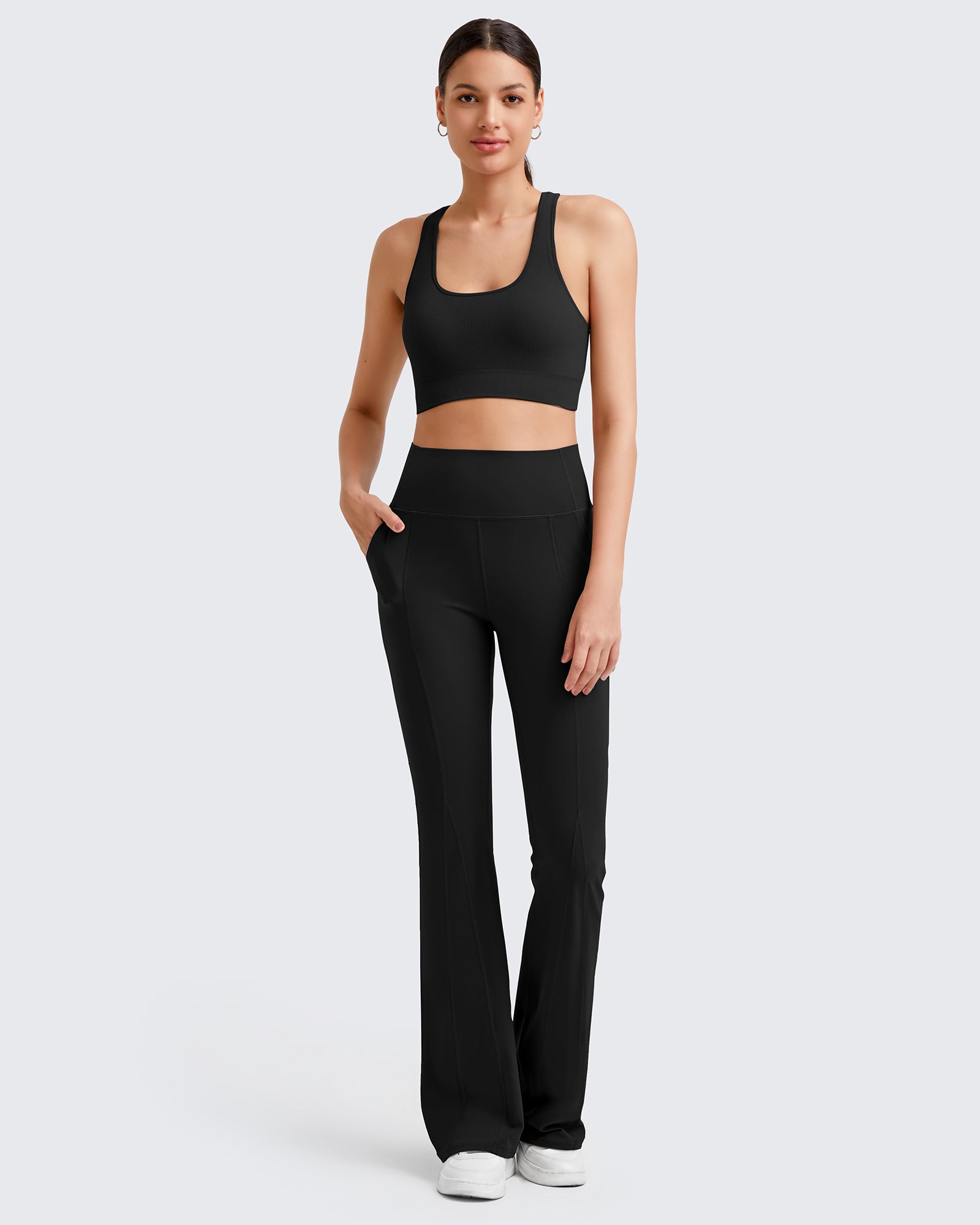 BareFeel High-Rise Flare Yoga Leggings Pants 