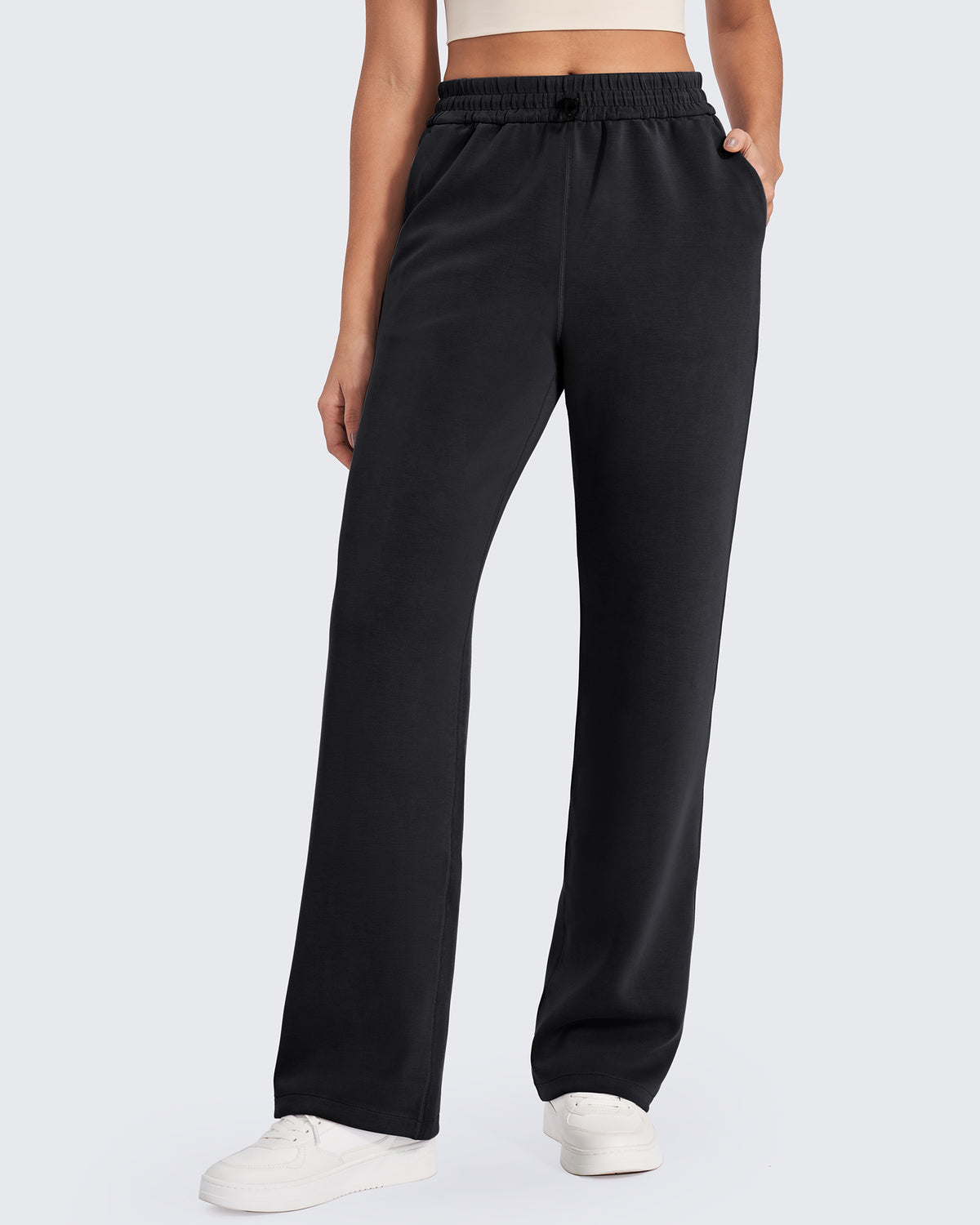 G4Free Activewear Smoofit Mid-Waist Wide Leg Sweatpants 